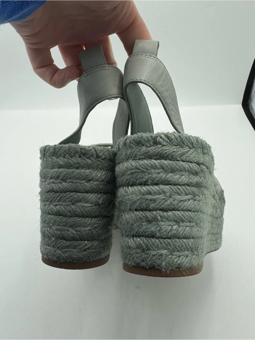 Tory Burch Adey Woven Jute Platform Espadrille Sandals mint green resortwear